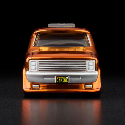 RLC Hot Wheels 1970s Dodge Tradesman Van (Spectraflame Root Beer) - Kinder Logs