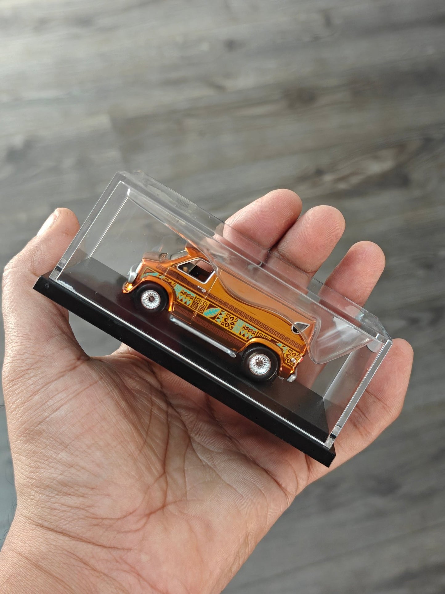 RLC Hot Wheels 1970s Dodge Tradesman Van (Spectraflame Root Beer) - Kinder Logs