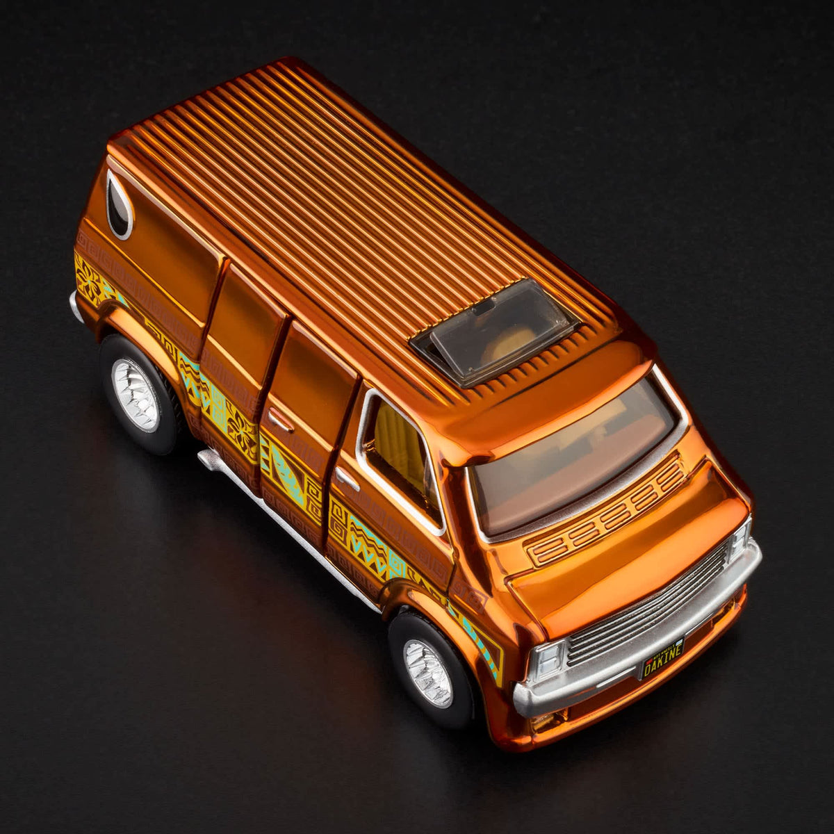 RLC Hot Wheels 1970s Dodge Tradesman Van (Spectraflame Root Beer) - Kinder Logs