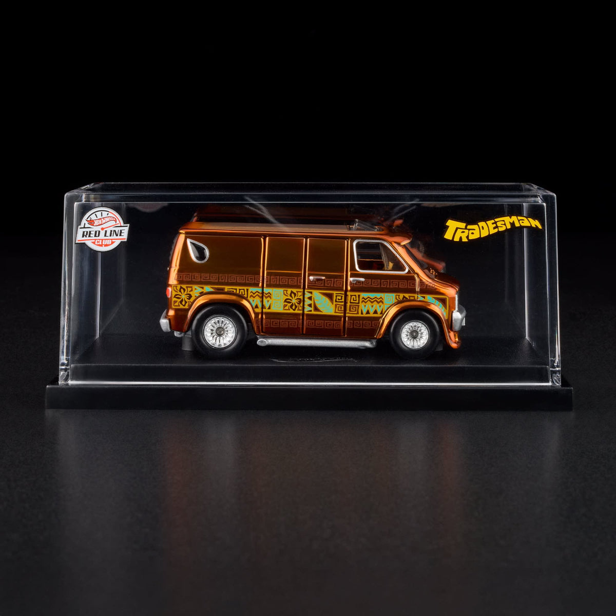 RLC Hot Wheels 1970s Dodge Tradesman Van (Spectraflame Root Beer) - Kinder Logs