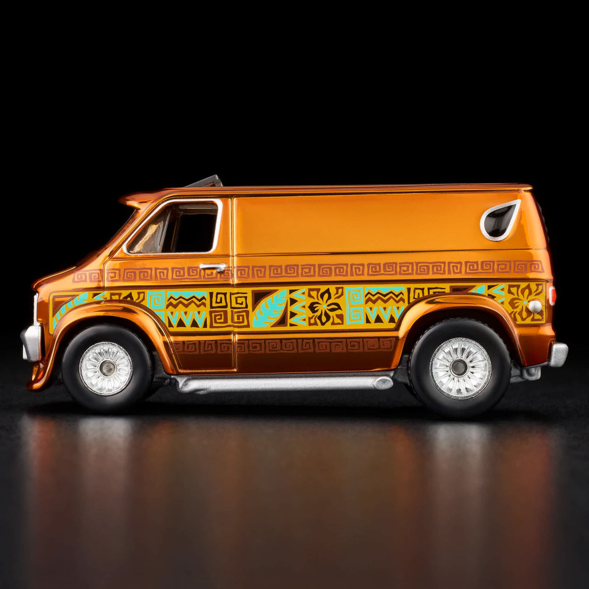 RLC Hot Wheels 1970s Dodge Tradesman Van (Spectraflame Root Beer) - Kinder Logs