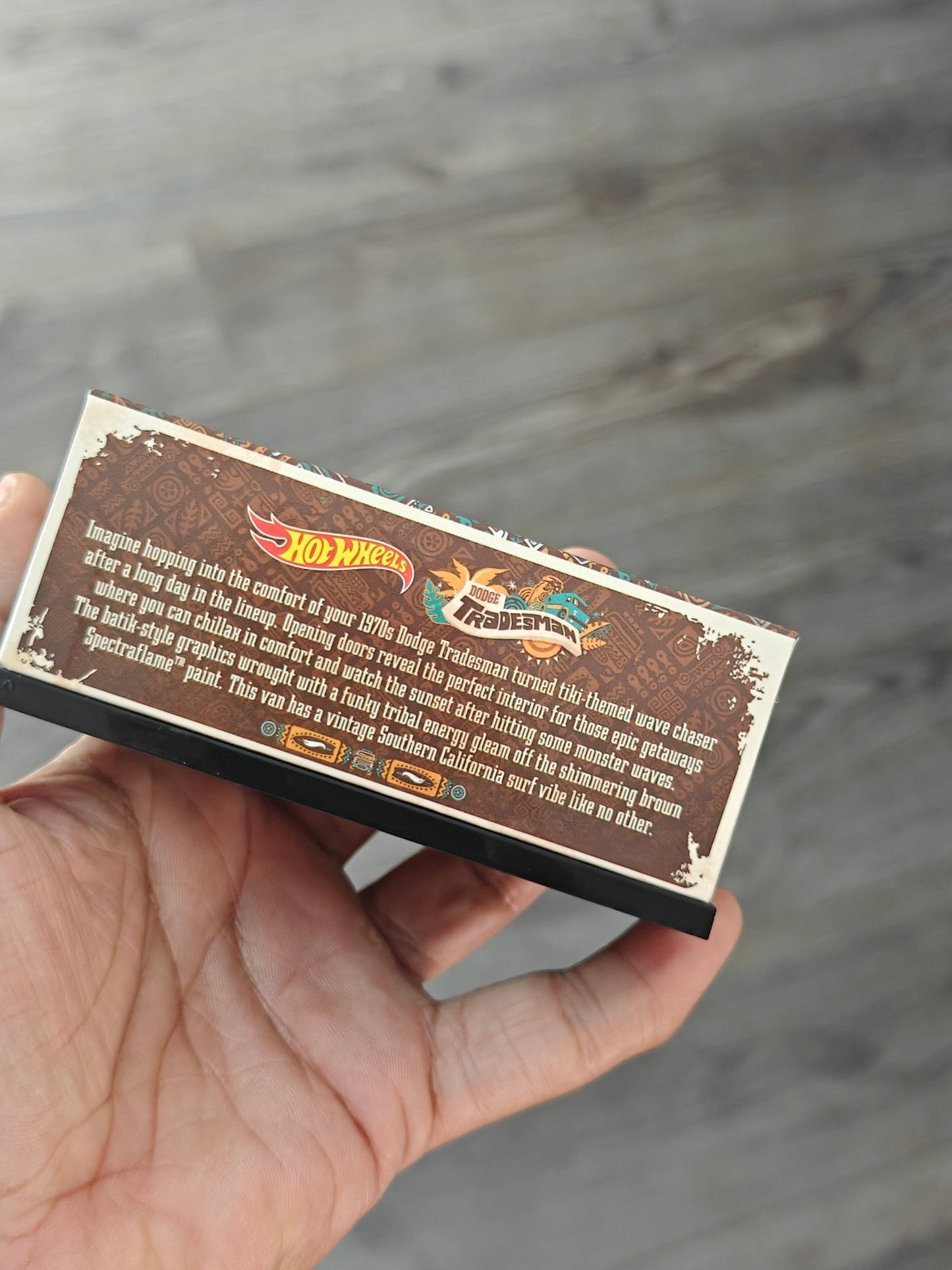 RLC Hot Wheels 1970s Dodge Tradesman Van (Spectraflame Root Beer) - Kinder Logs