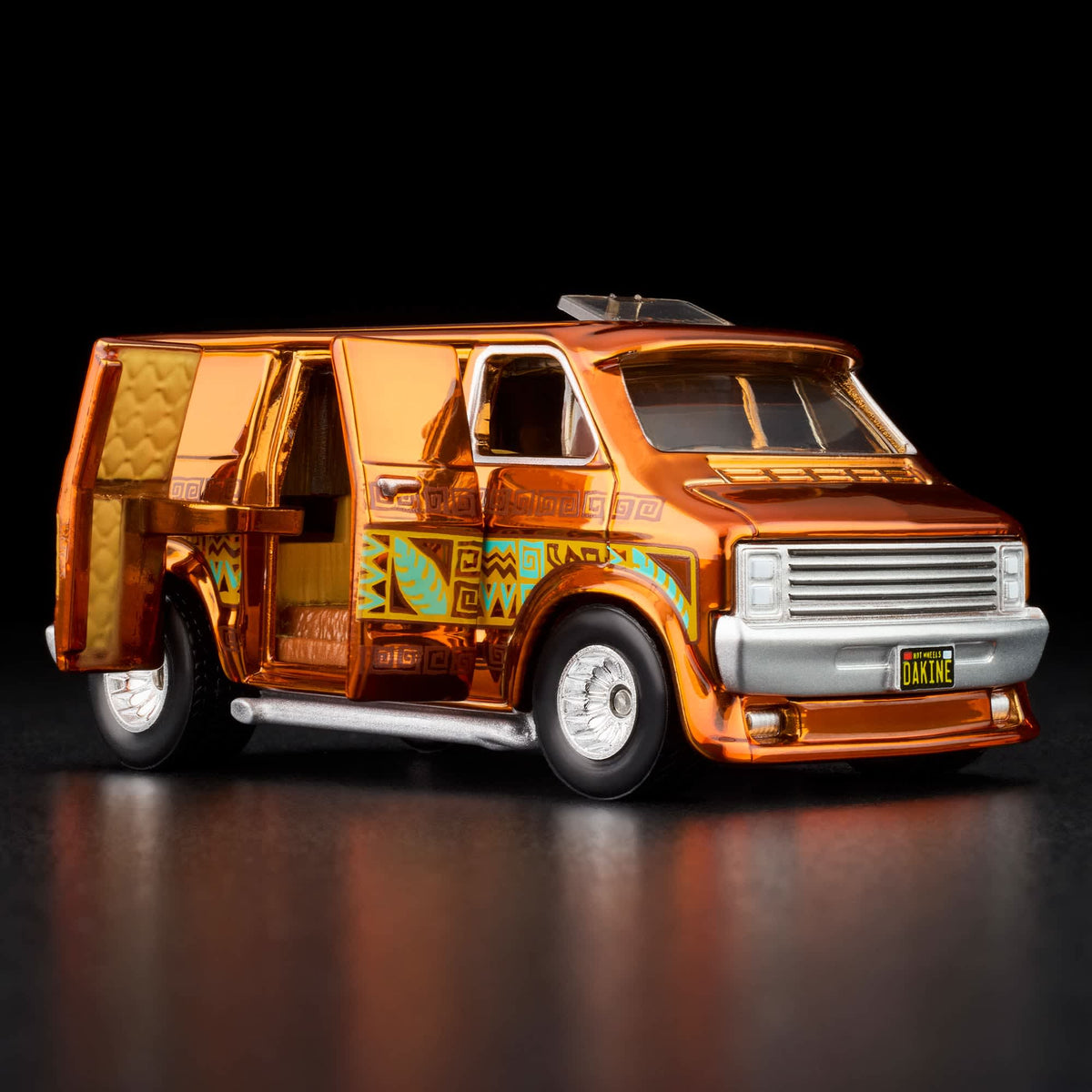 RLC Hot Wheels 1970s Dodge Tradesman Van (Spectraflame Root Beer) - Kinder Logs