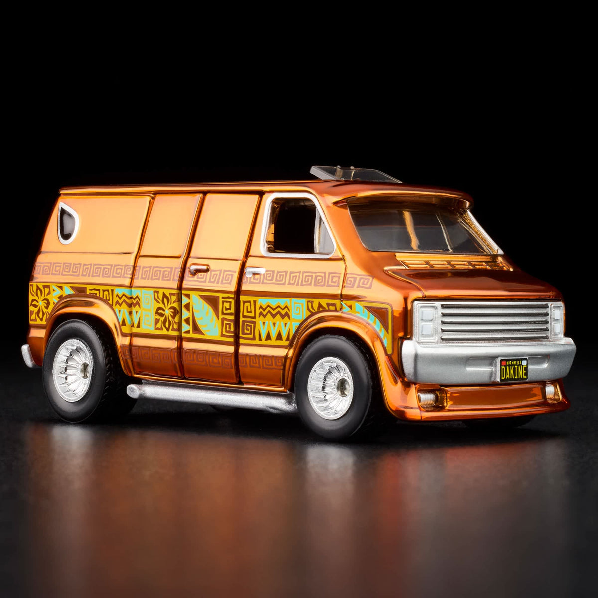 RLC Hot Wheels 1970s Dodge Tradesman Van (Spectraflame Root Beer) - Kinder Logs