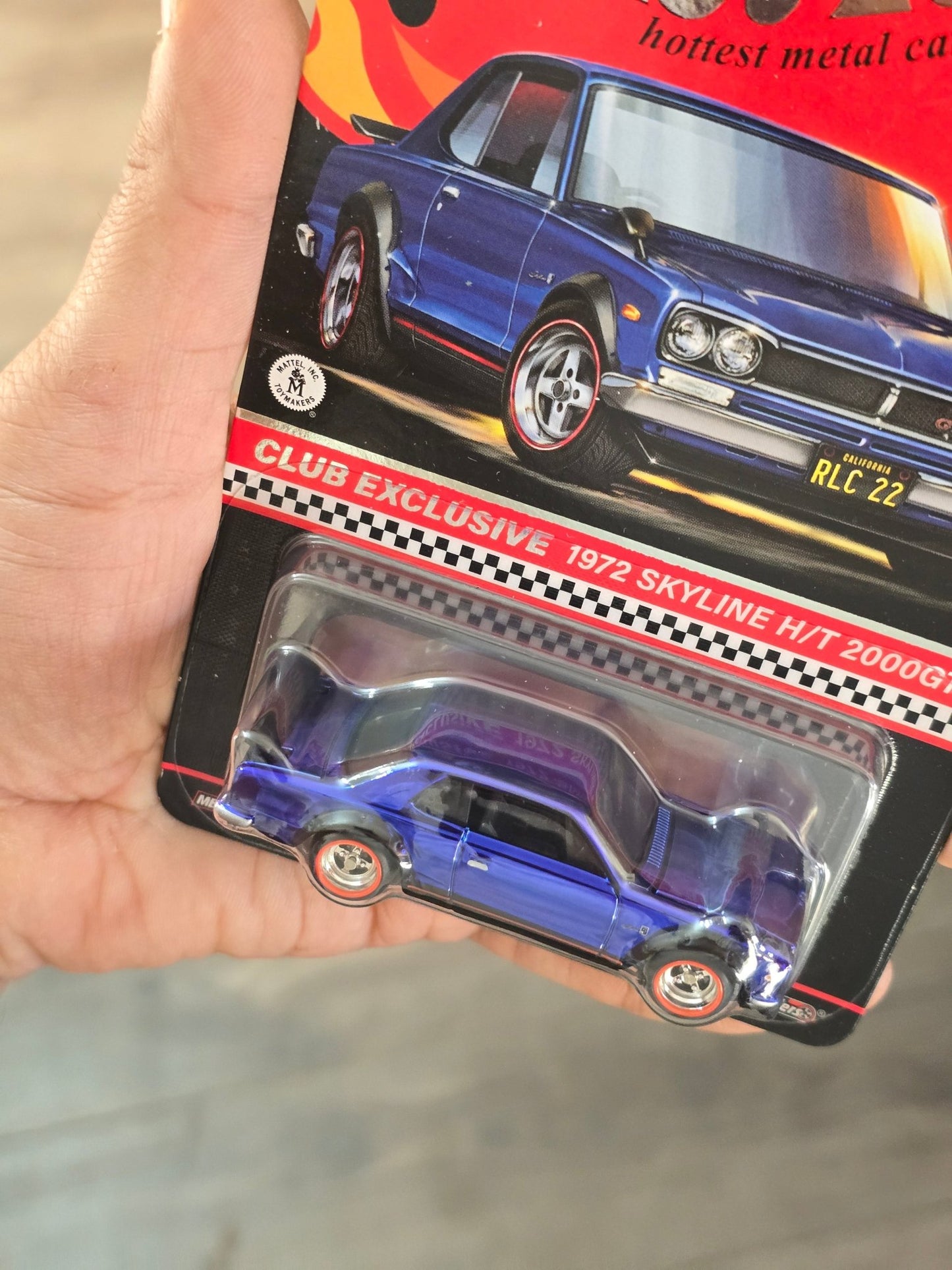 RLC Hot Wheels 1972 Nissan Skyline H/T 2000GT - R - Kinder Logs
