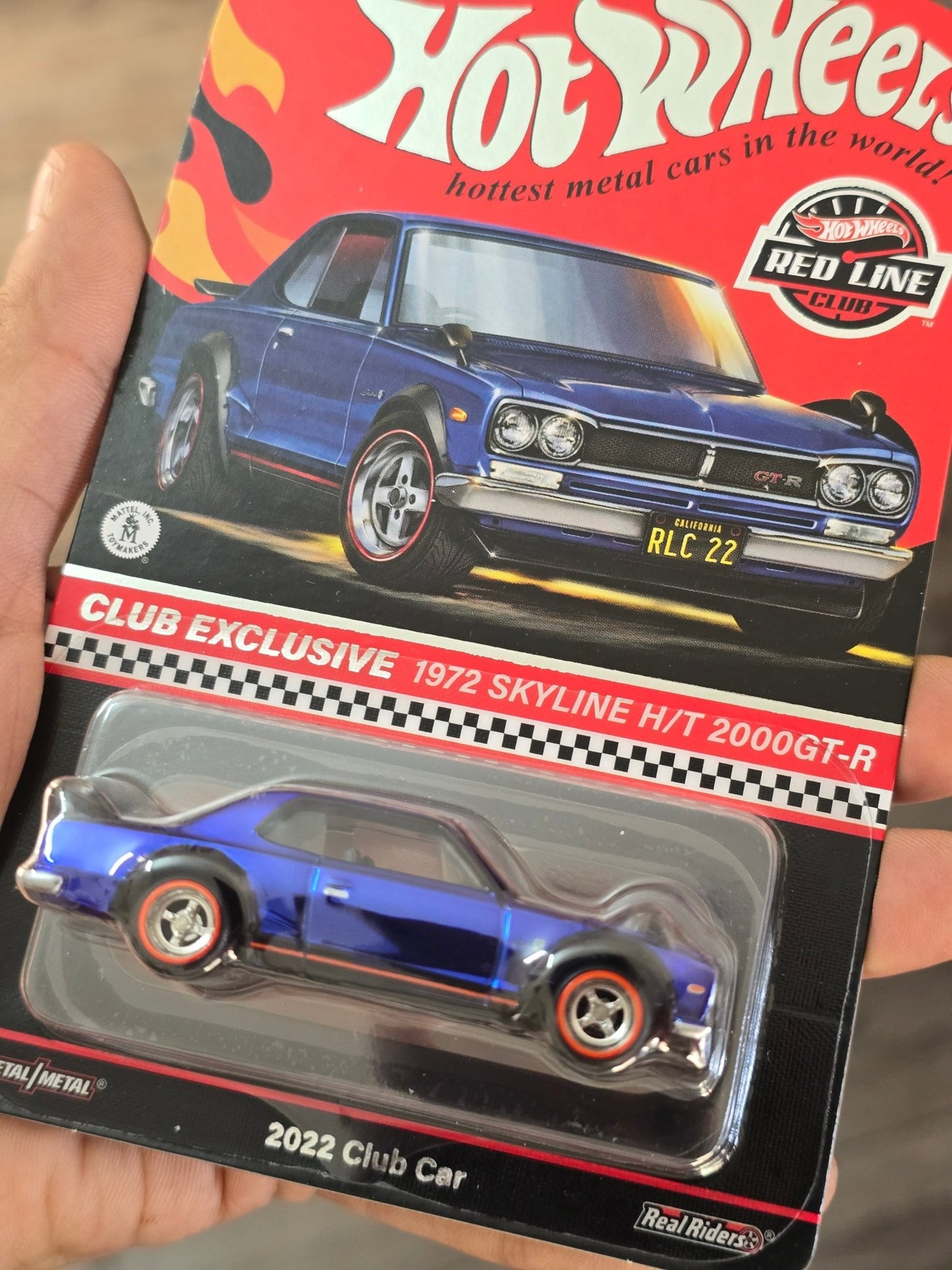 RLC Hot Wheels 1972 Nissan Skyline H/T 2000GT - R - Kinder Logs