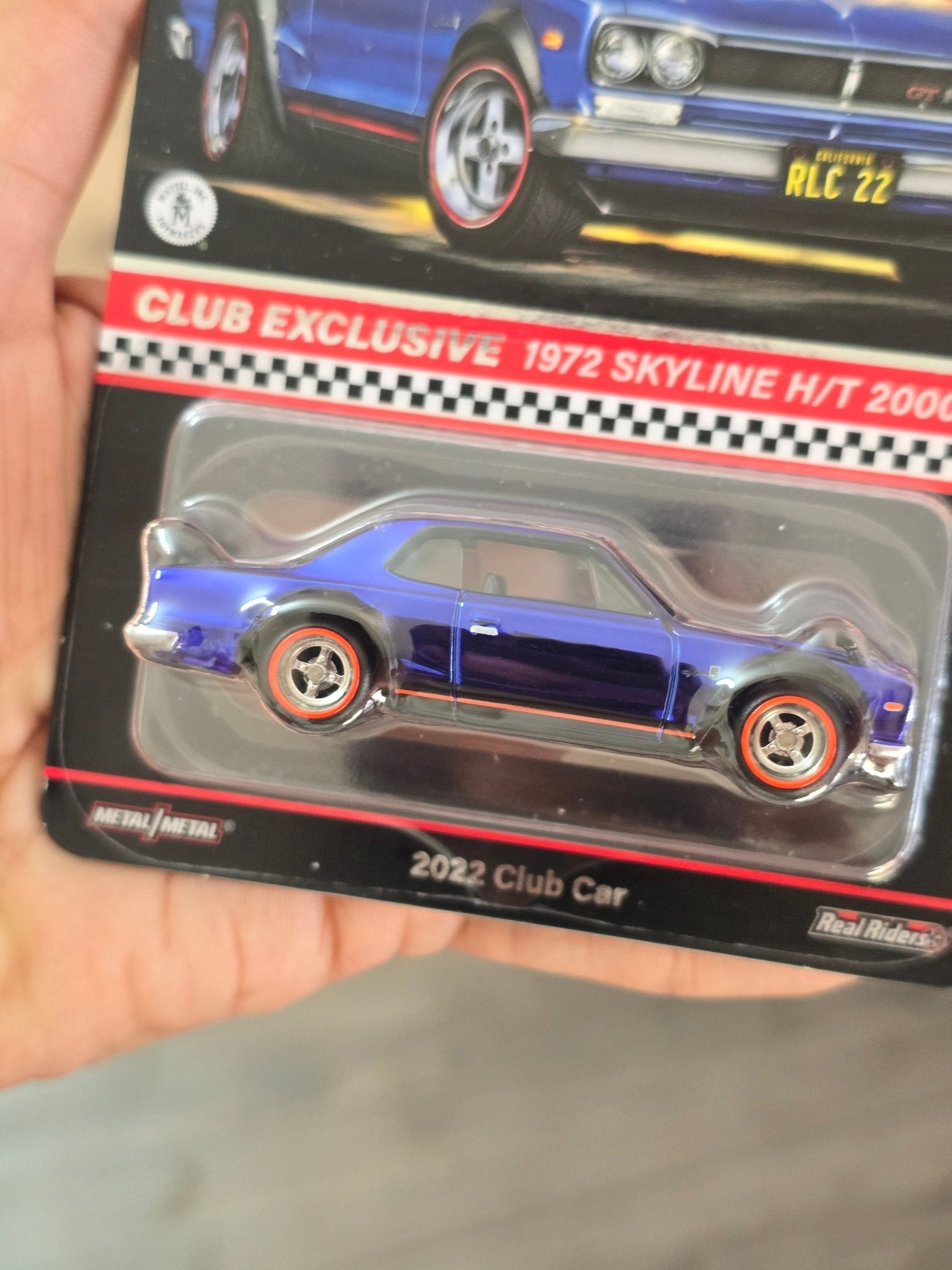 RLC Hot Wheels 1972 Nissan Skyline H/T 2000GT - R - Kinder Logs