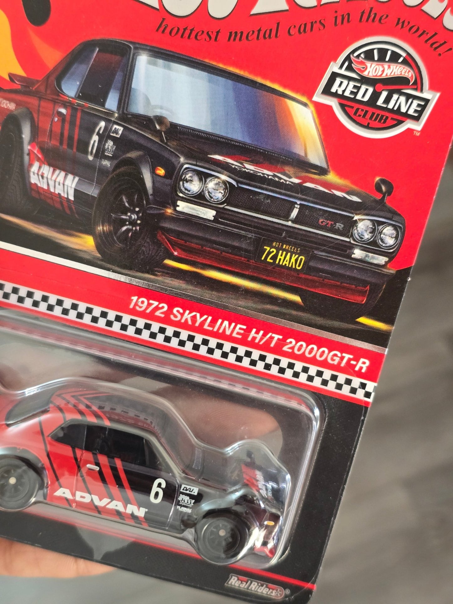 RLC Hot Wheels 1972 Skyline H/T 2000GT - R Advan Edition - Kinder Logs