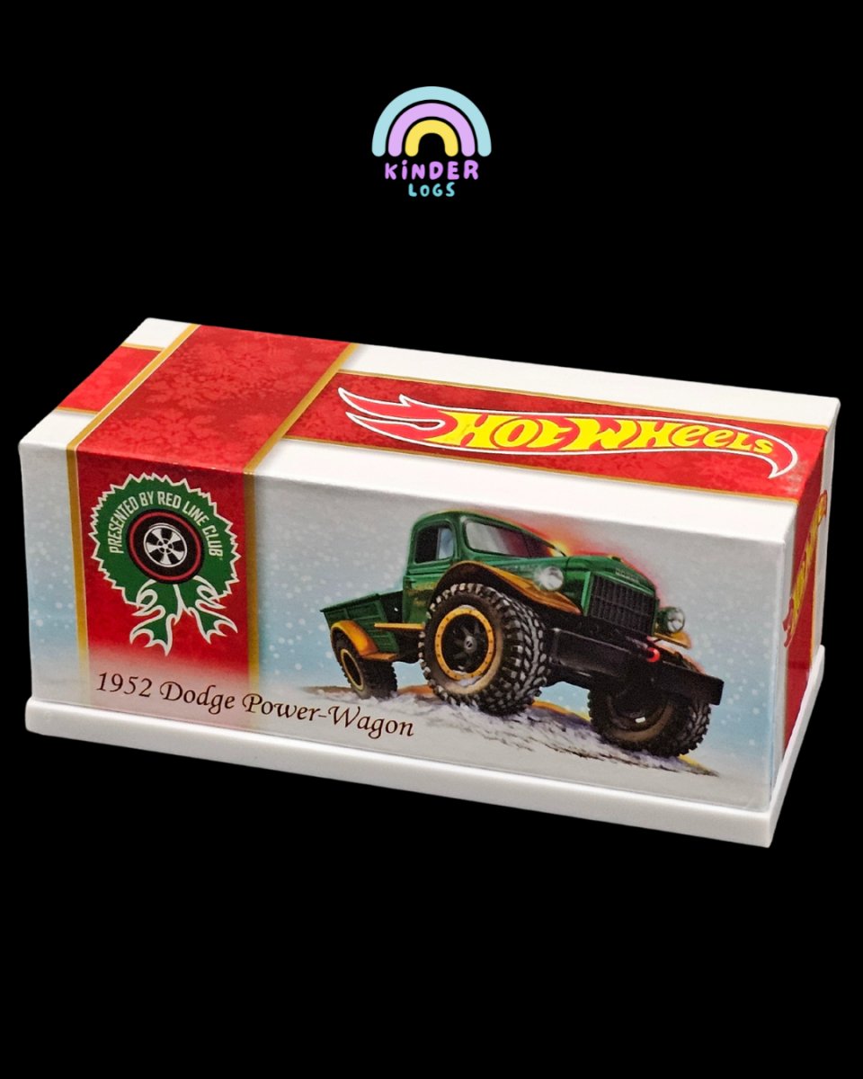 RLC Hot Wheels 1982 Dodge Power Wagon (Holiday Car) - Kinder Logs