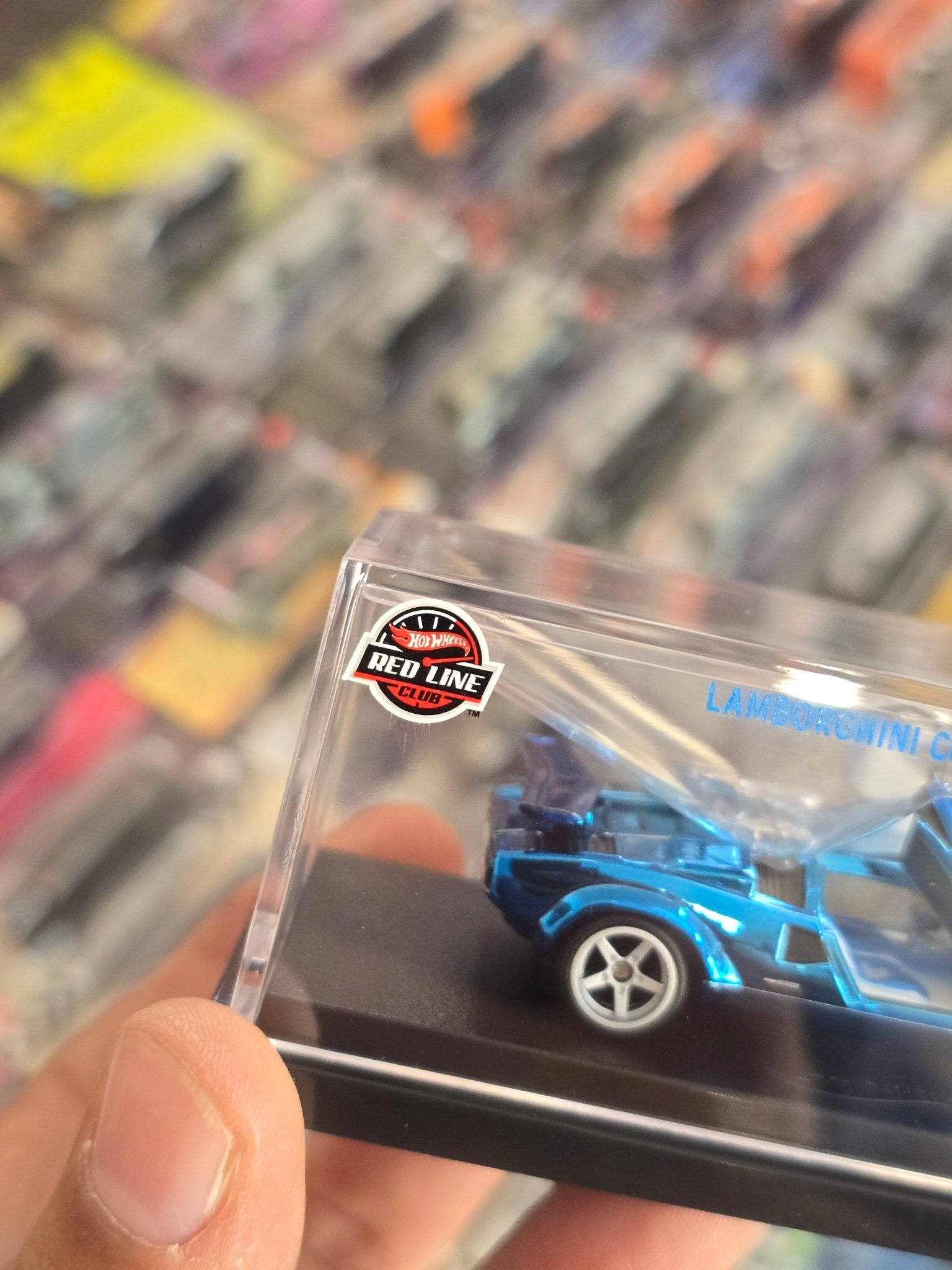 RLC Hot Wheels 1982 Lamborghini Countach LP 500 S (Blue) - Kinder Logs