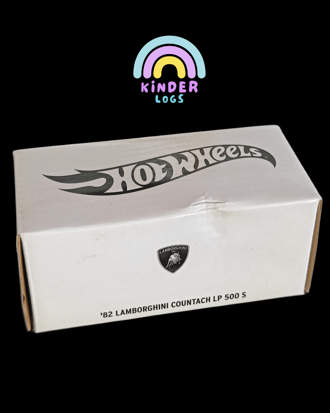 RLC Hot Wheels 1982 Lamborghini Countach LP 500 S - Blue (Damaged Box) - Kinder Logs