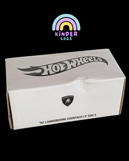 RLC Hot Wheels 1982 Lamborghini Countach LP 500 S - Blue (Damaged Box) - Kinder Logs