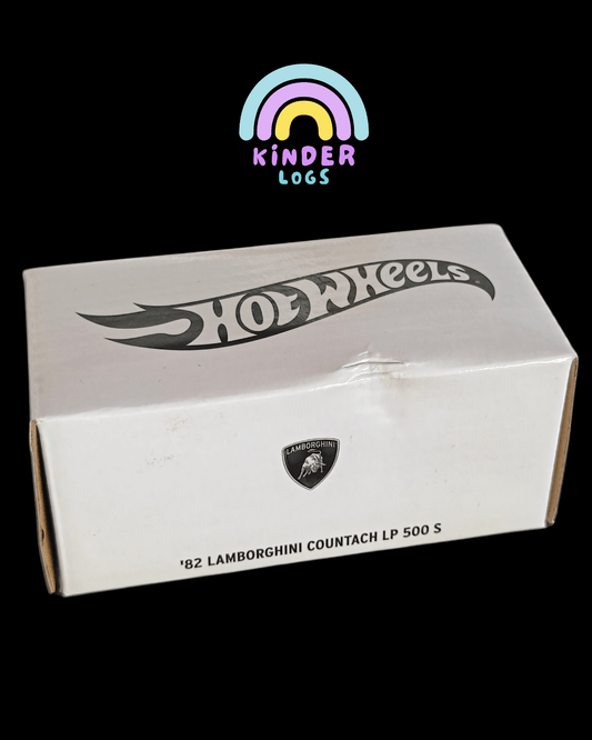RLC Hot Wheels 1982 Lamborghini Countach LP 500 S - Blue (Damaged Box) - Kinder Logs