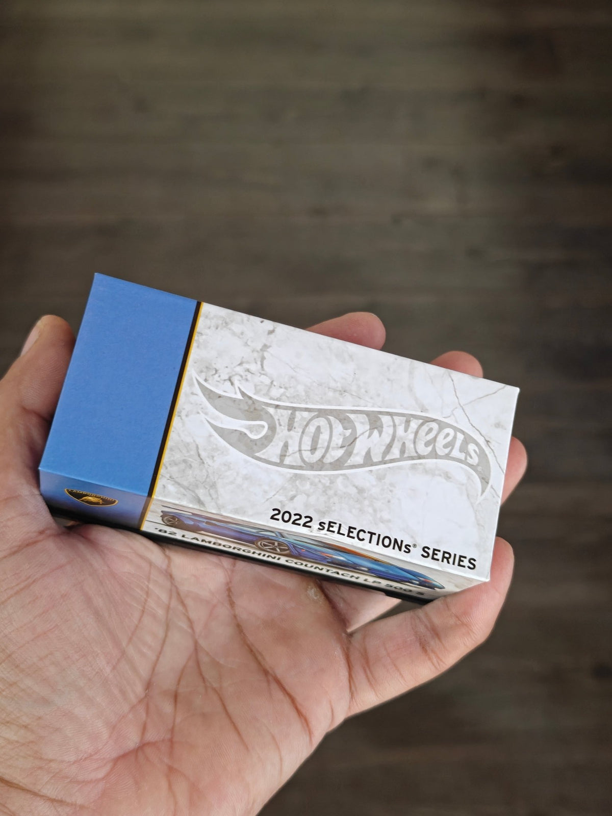 RLC Hot Wheels 1982 Lamborghini Countach LP 500 S - Blue (Damaged Box) - Kinder Logs