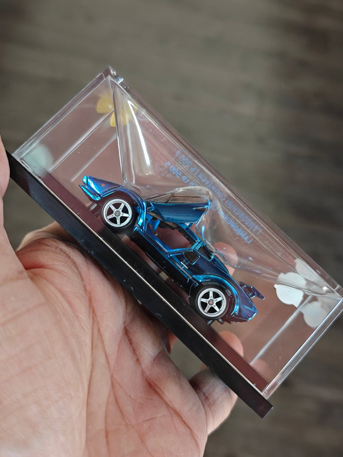 RLC Hot Wheels 1982 Lamborghini Countach LP 500 S - Blue (Damaged Box) - Kinder Logs