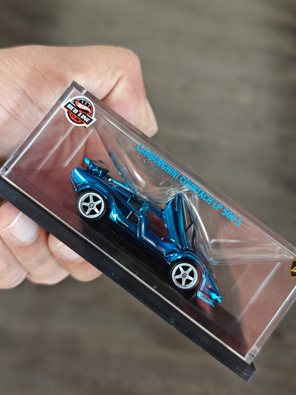 RLC Hot Wheels 1982 Lamborghini Countach LP 500 S - Blue (Damaged Box) - Kinder Logs
