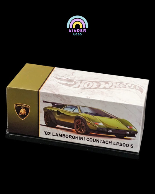 RLC Hot Wheels 1982 Lamborghini Countach LP 500 S (Green) - Kinder Logs