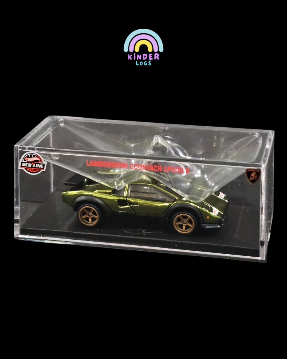 RLC Hot Wheels 1982 Lamborghini Countach LP 500 S (Green) - Kinder Logs