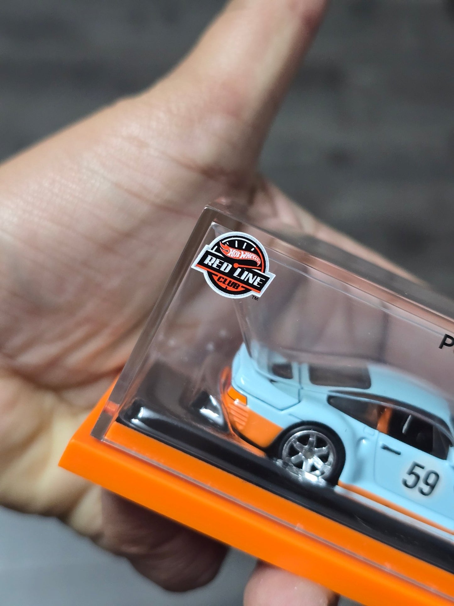 RLC Hot Wheels 1986 Porsche 959 Gulf Edition - Kinder Logs