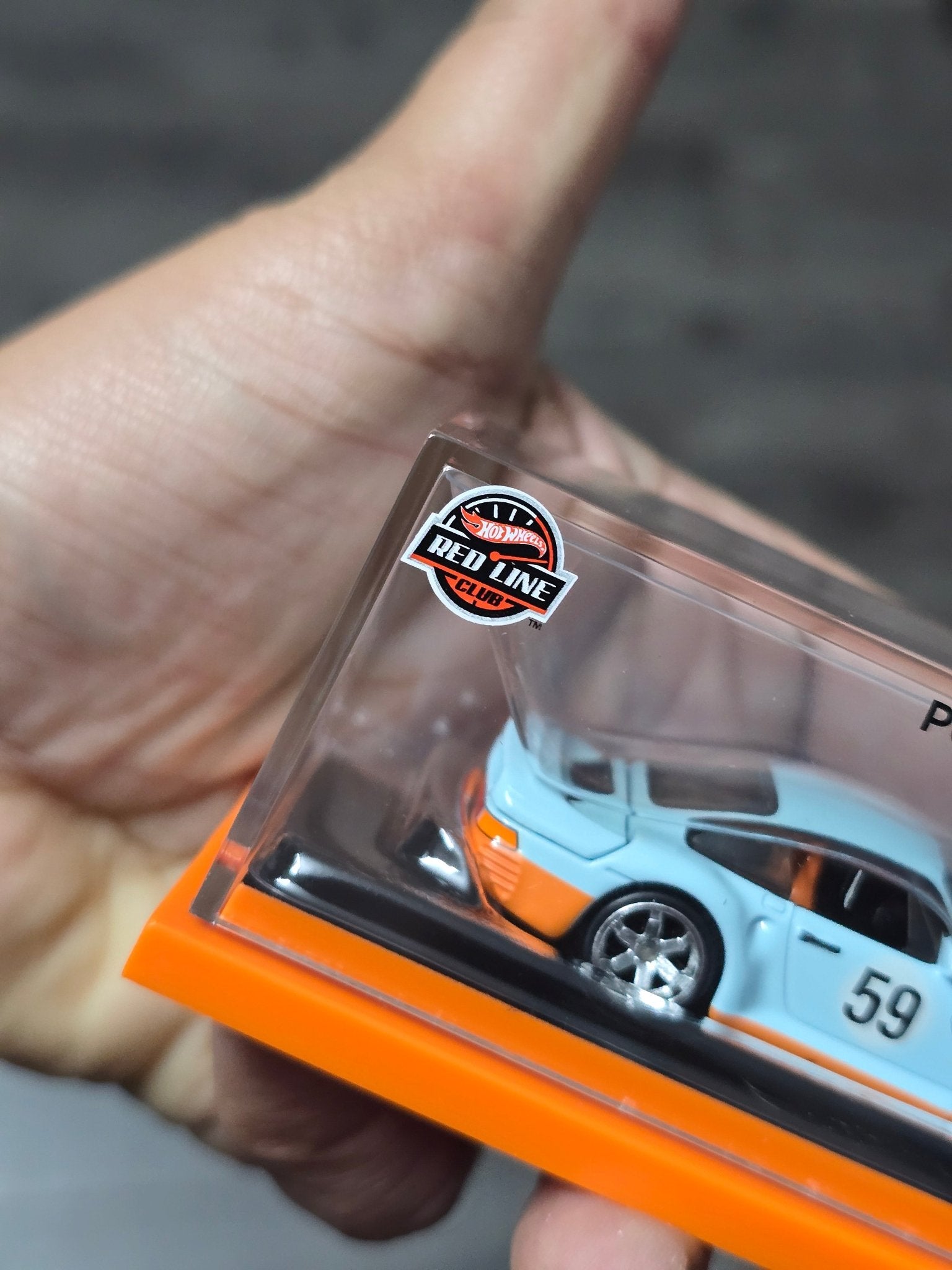 RLC Hot Wheels 1986 Porsche 959 Gulf Edition - Kinder Logs