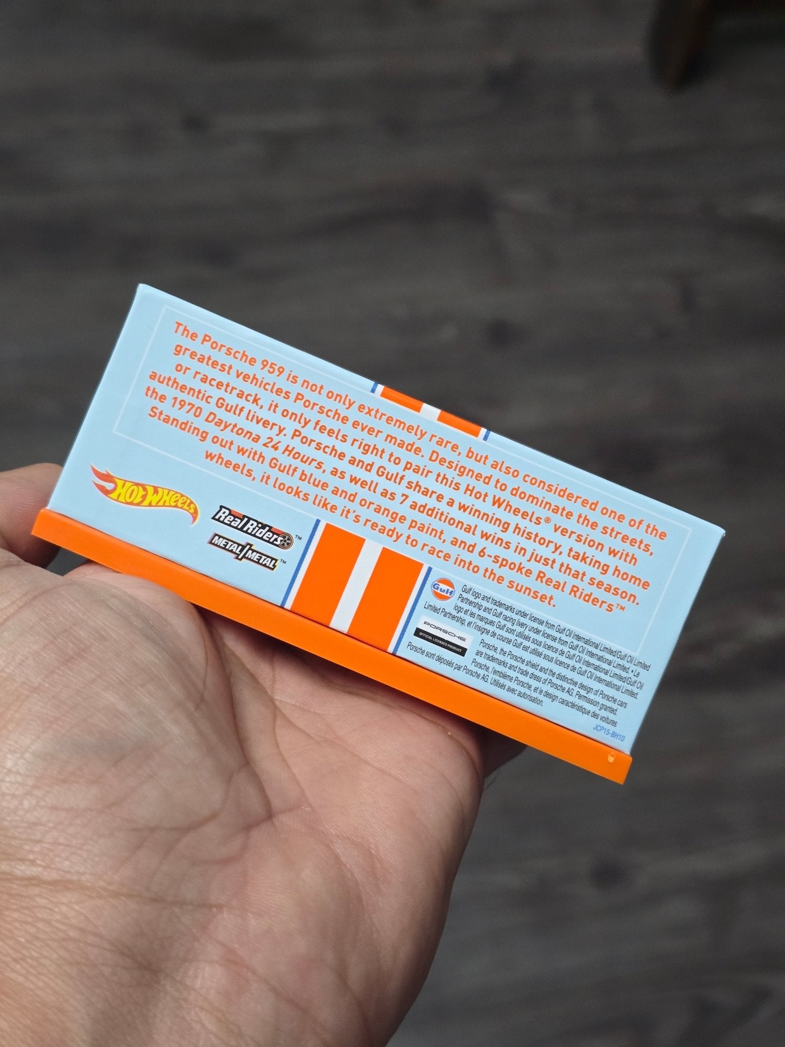 RLC Hot Wheels 1986 Porsche 959 Gulf Edition - Kinder Logs