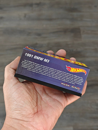 RLC Hot Wheels 1991 BMW M3 Collectors Edition (Spectraflame Blue) - Kinder Logs