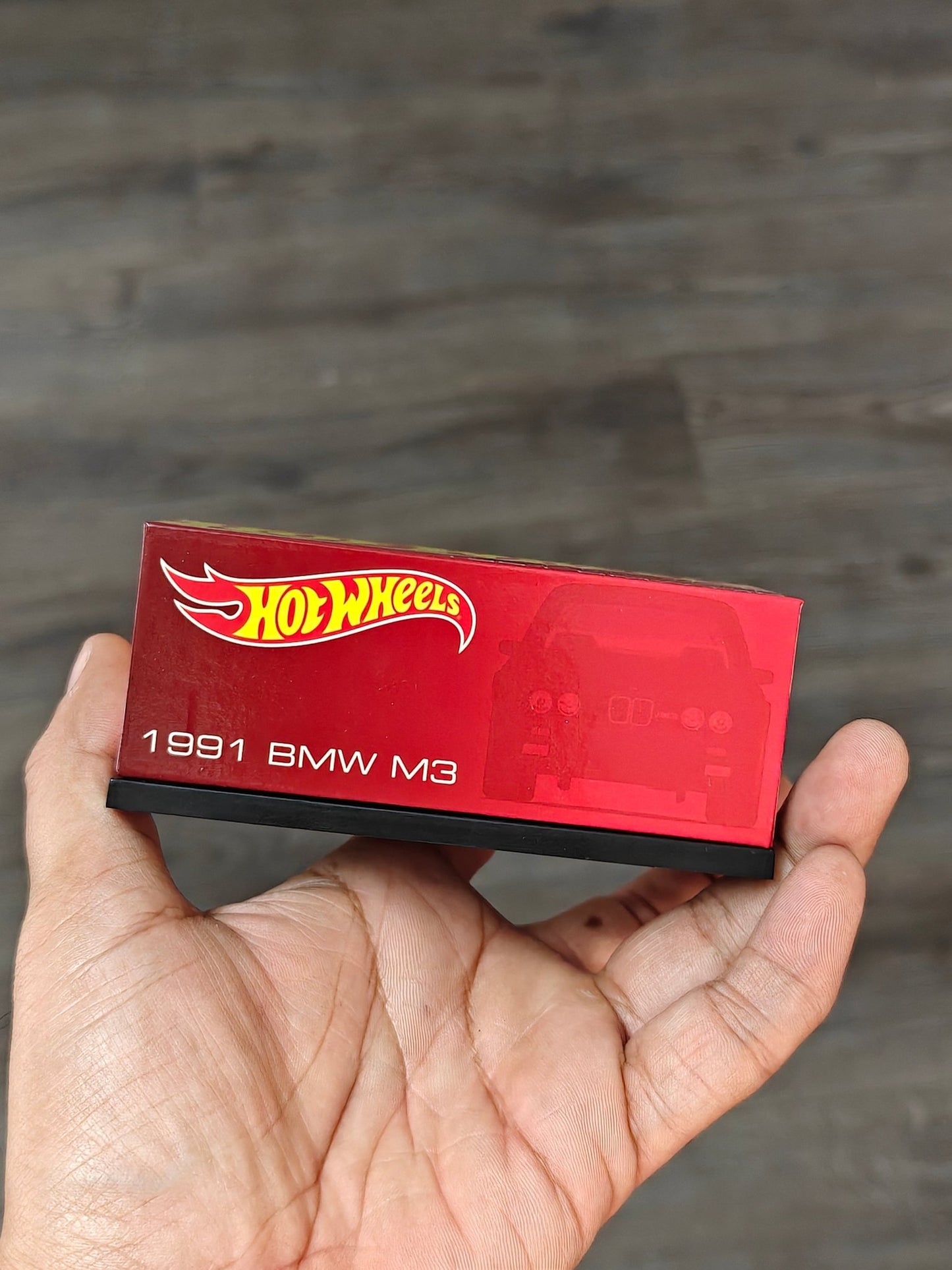 RLC Hot Wheels 1991 BMW M3 (Spectraflame Red) - Kinder Logs