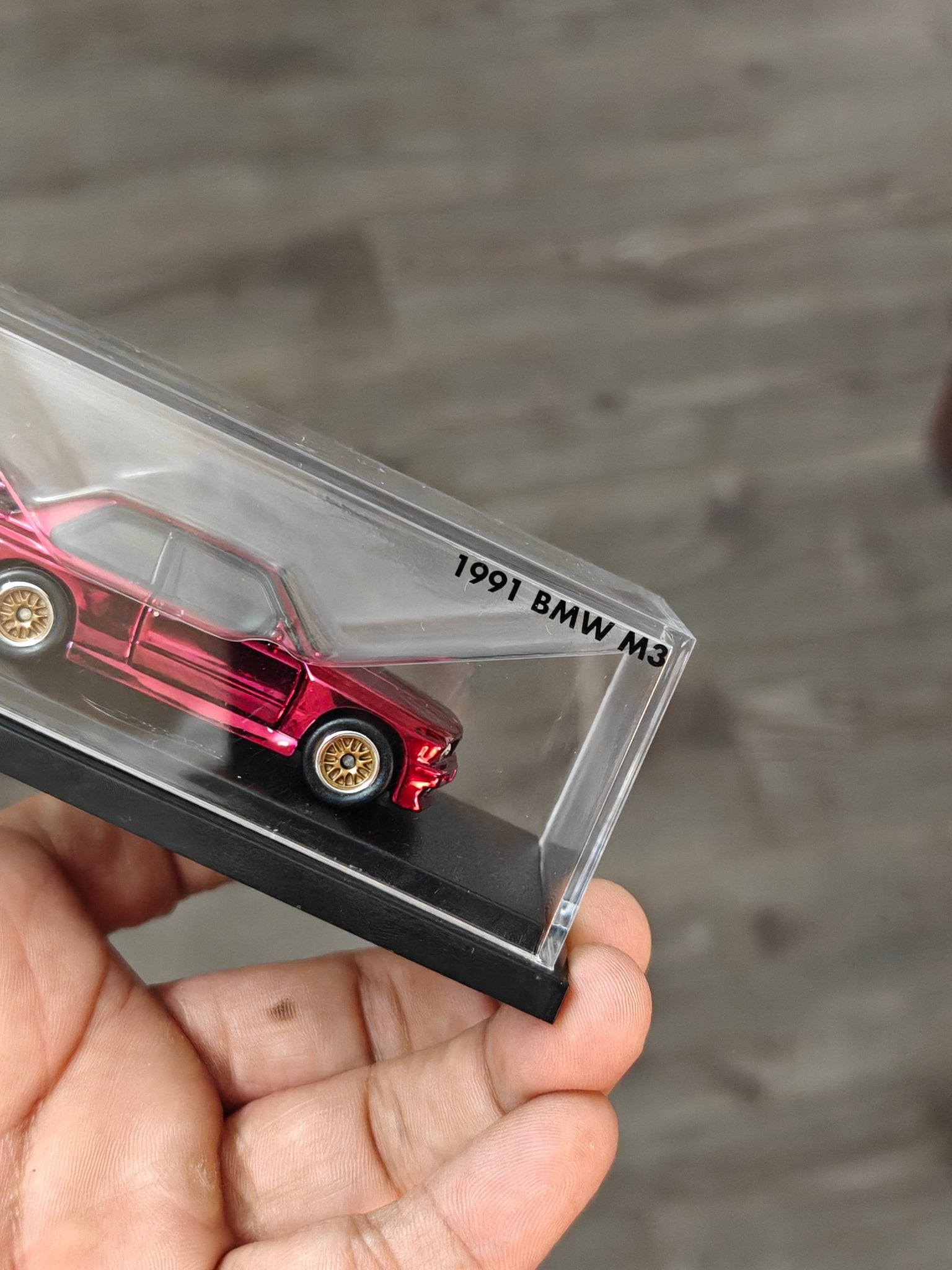 RLC Hot Wheels 1991 BMW M3 (Spectraflame Red) - Kinder Logs