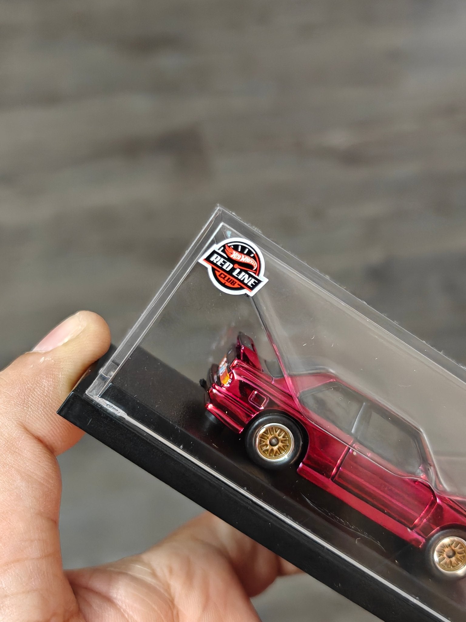 RLC Hot Wheels 1991 BMW M3 (Spectraflame Red) - Kinder Logs
