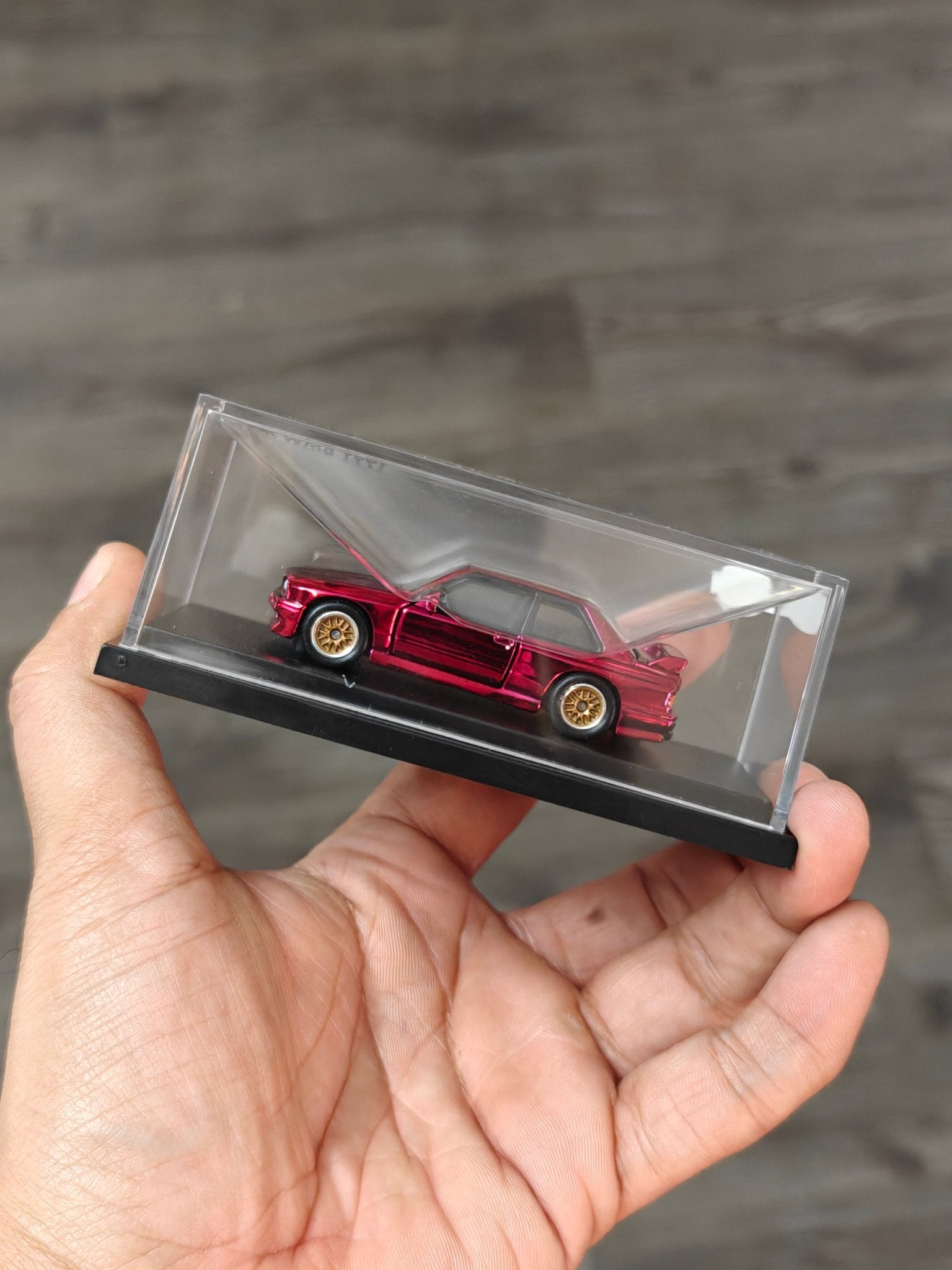 RLC Hot Wheels 1991 BMW M3 (Spectraflame Red) - Kinder Logs India