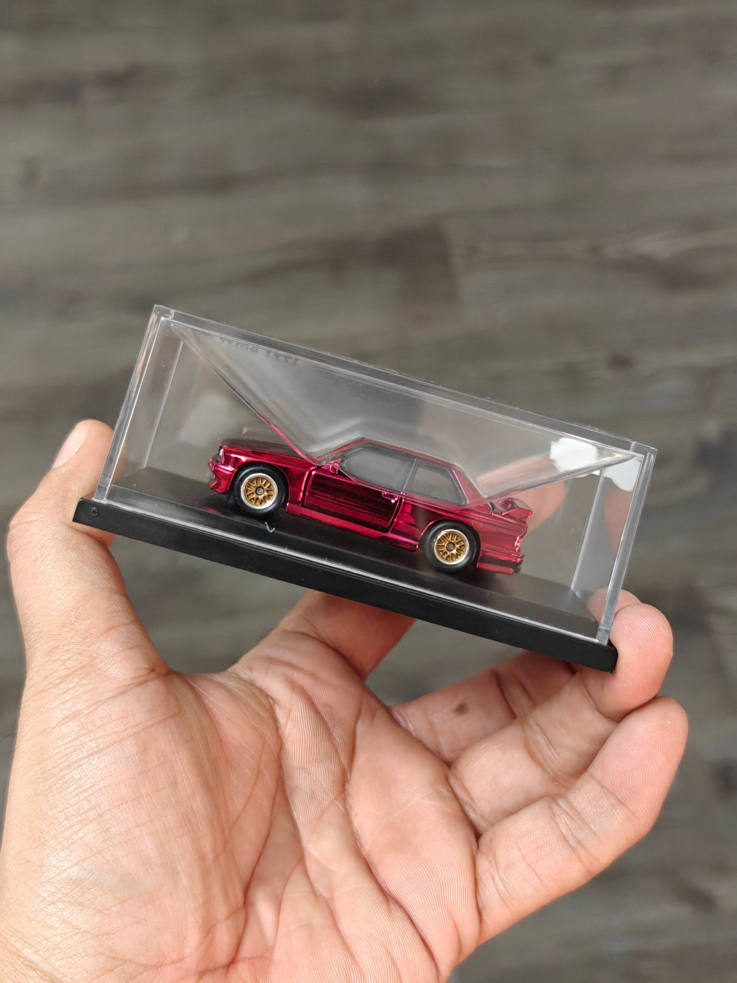 RLC Hot Wheels 1991 BMW M3 (Spectraflame Red) - Kinder Logs