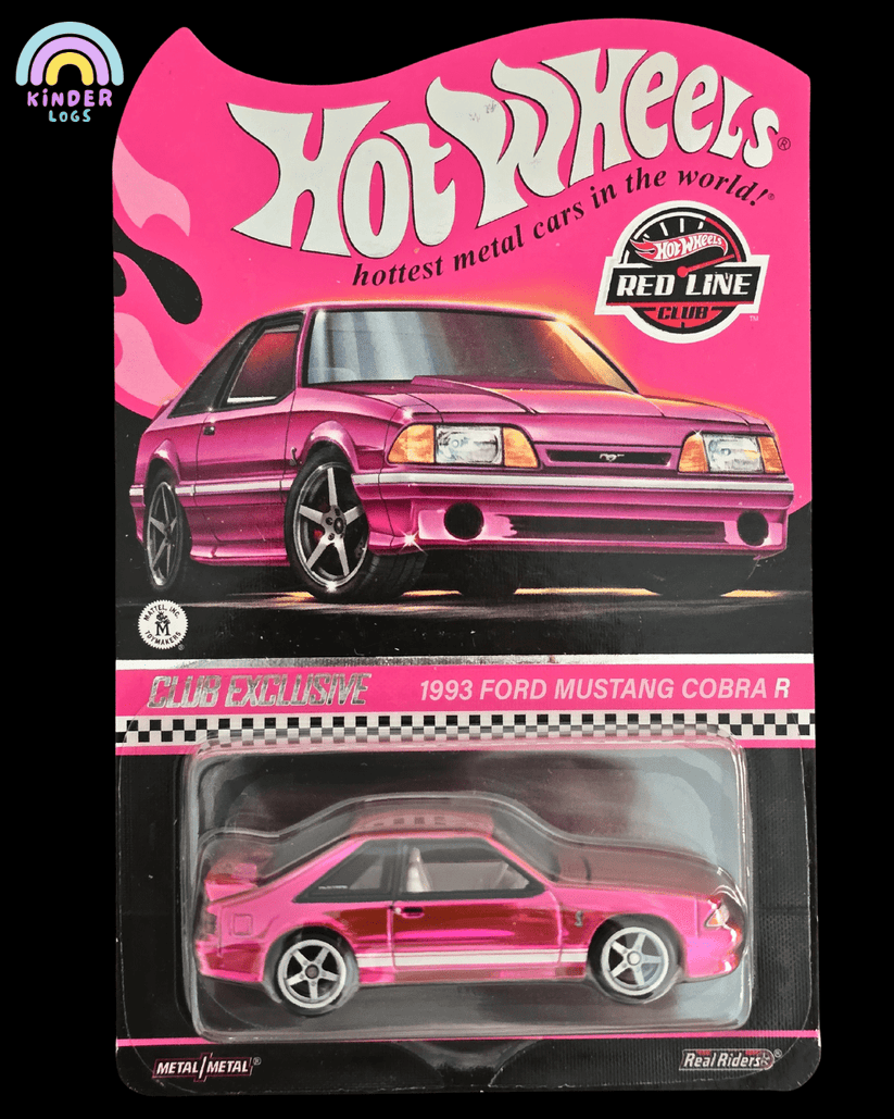 RLC Hot Wheels 1993 Ford Mustang Cobra R Pink Edition - Kinder Logs India