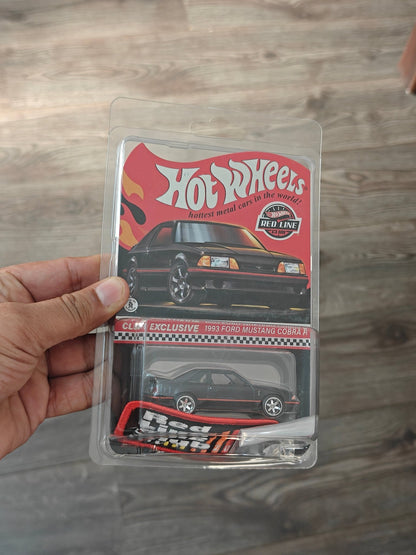 RLC Hot Wheels 1993 Ford Mustang Cobra R (Spectraflame Black) - Kinder Logs