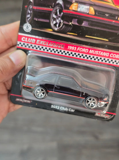 RLC Hot Wheels 1993 Ford Mustang Cobra R (Spectraflame Black) - Kinder Logs