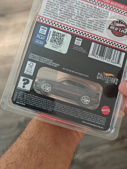 RLC Hot Wheels 1993 Ford Mustang Cobra R (Spectraflame Black) - Kinder Logs