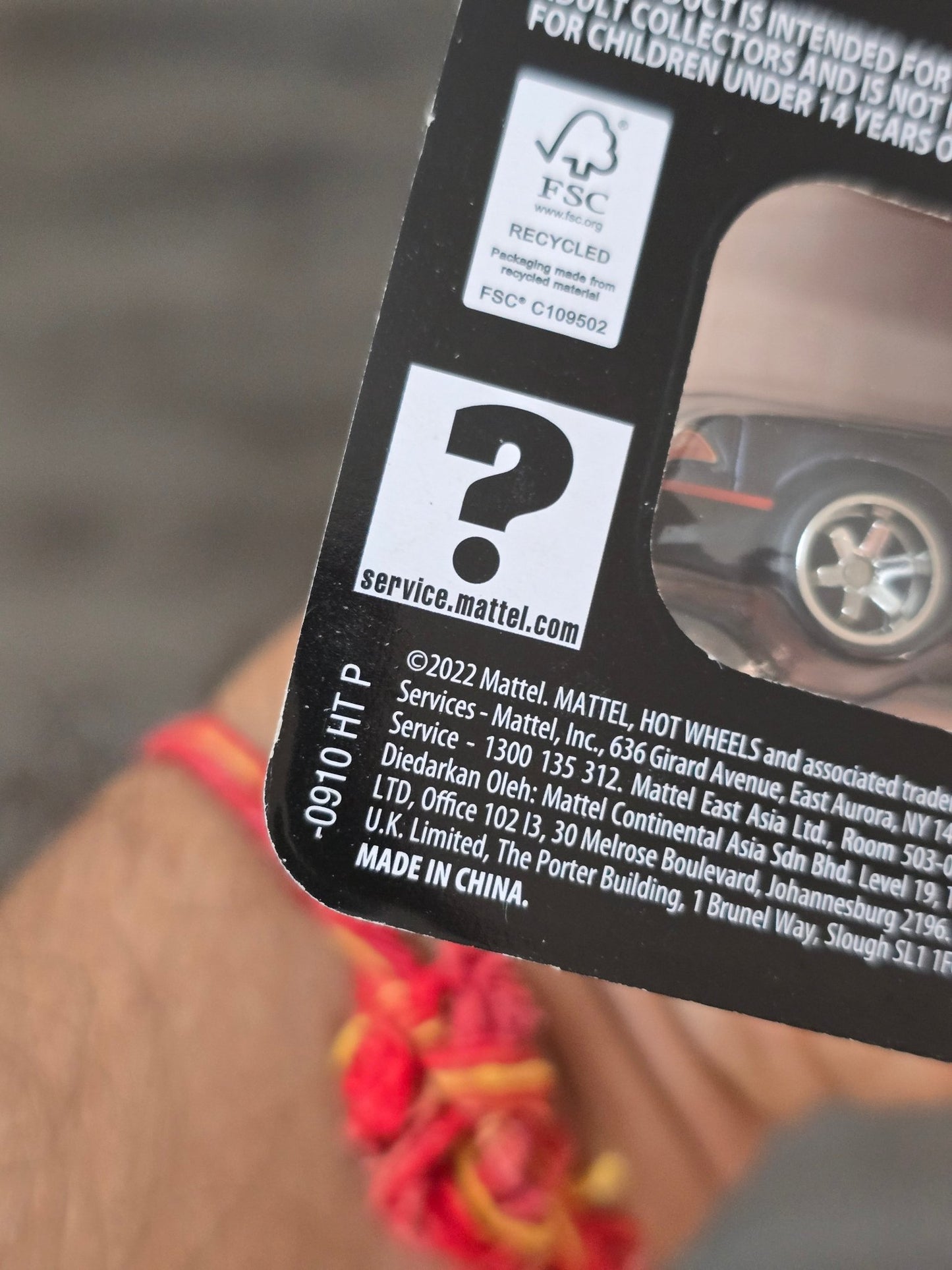 RLC Hot Wheels 1993 Ford Mustang Cobra R (Spectraflame Black) - Kinder Logs