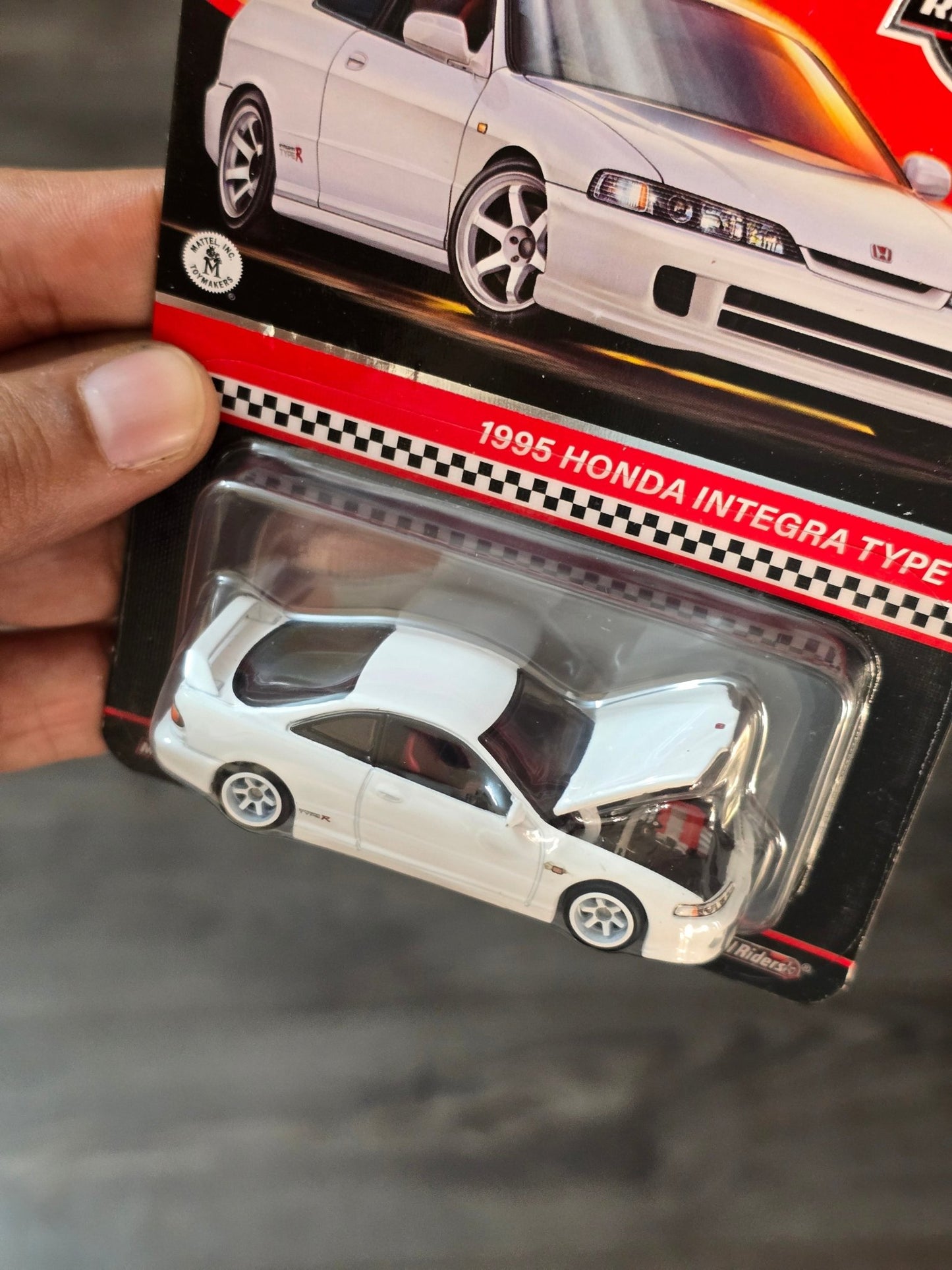 RLC Hot Wheels 1995 Honda Integra Type R (White) - Kinder Logs