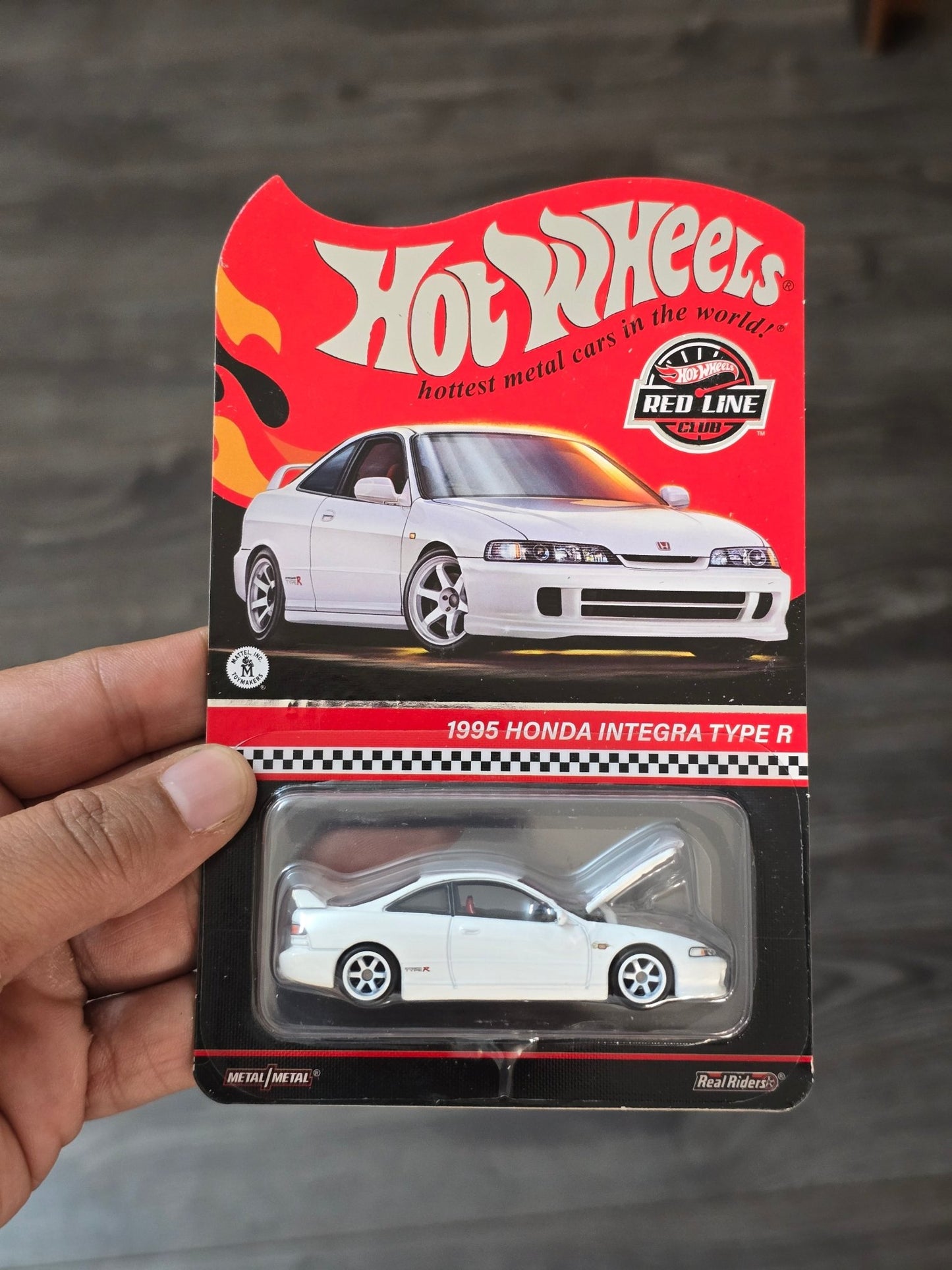 RLC Hot Wheels 1995 Honda Integra Type R (White) - Kinder Logs
