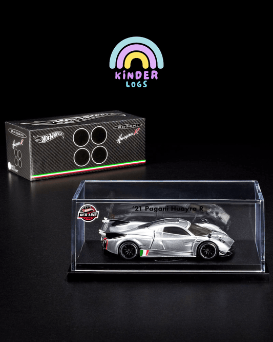 RLC Hot Wheels 2021 Pagani Huayra R (Pearl Silver) - Kinder Logs