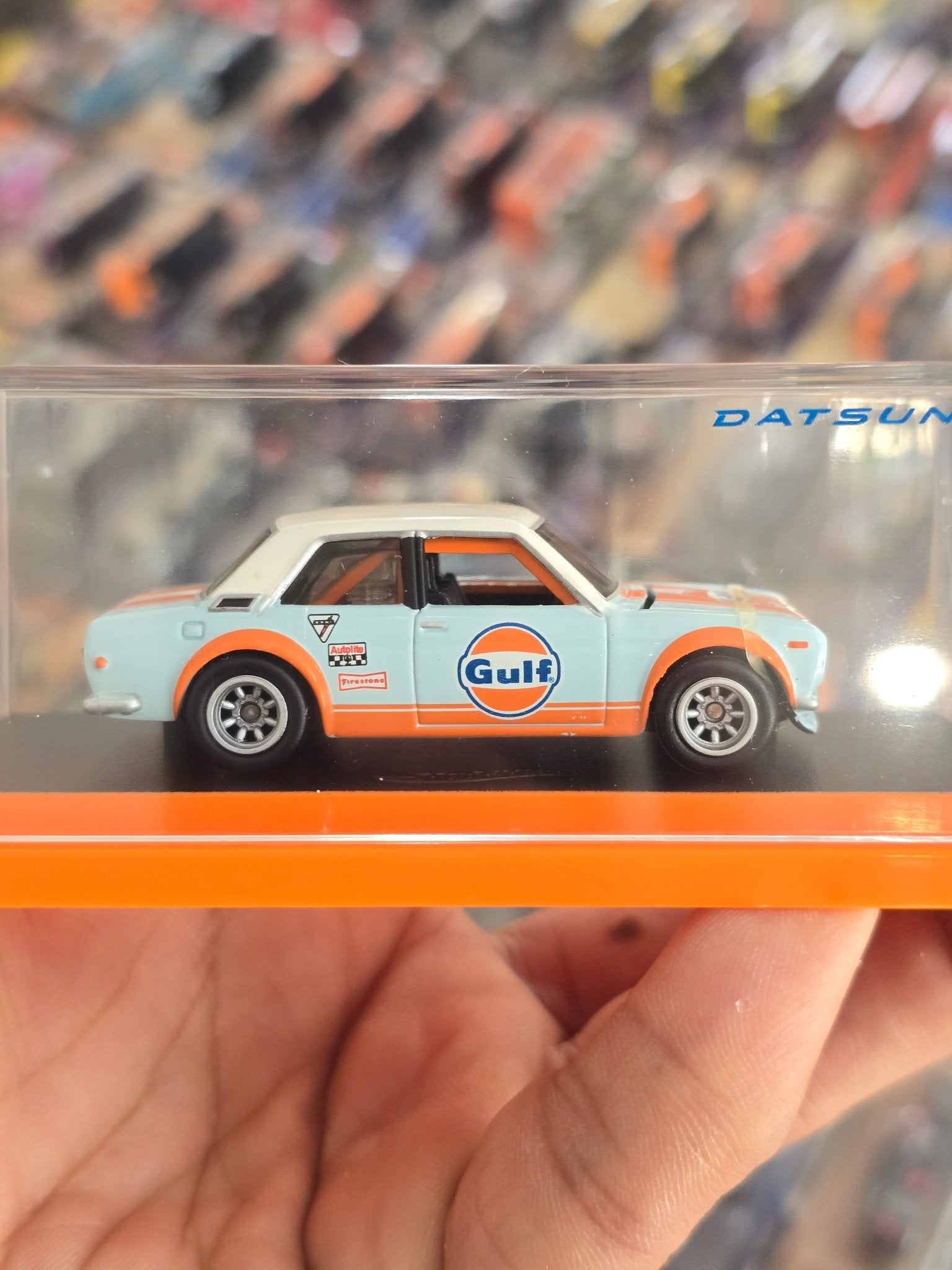 RLC Hot Wheels Datsun 510 Gulf Edition - Kinder Logs