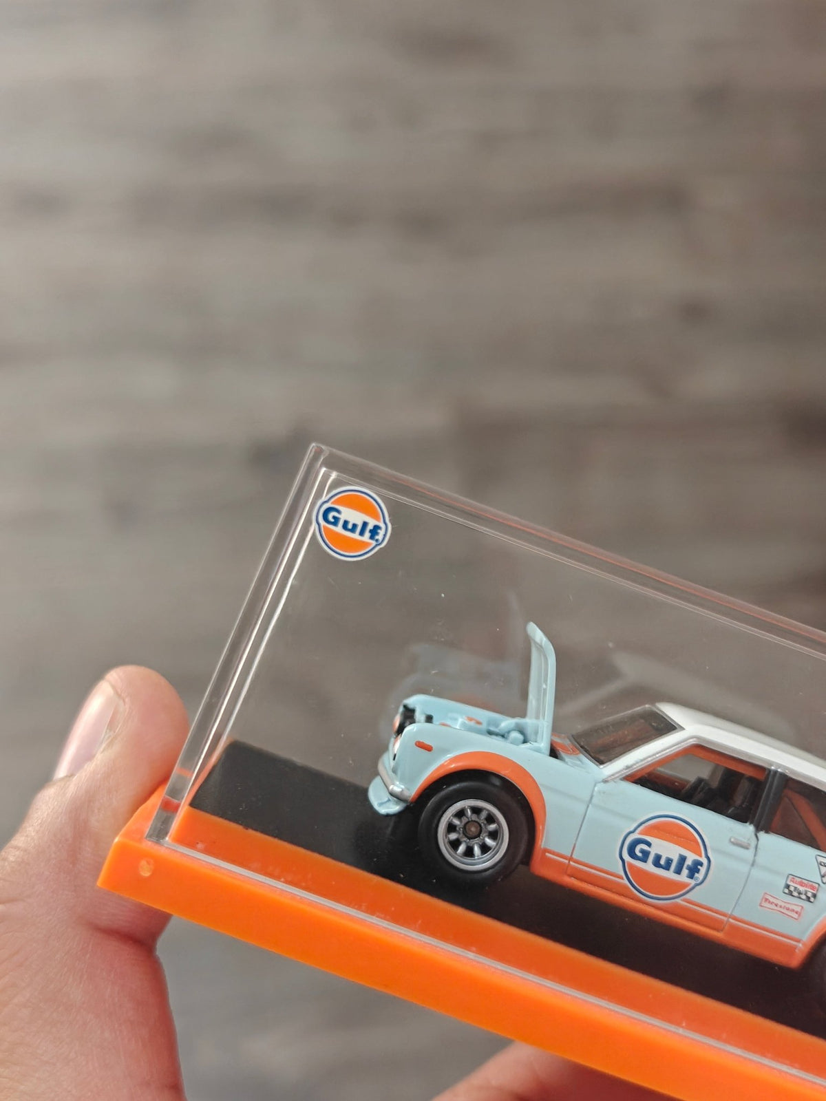 RLC Hot Wheels Datsun 510 Gulf Edition (Blue-Orange) - Kinder Logs