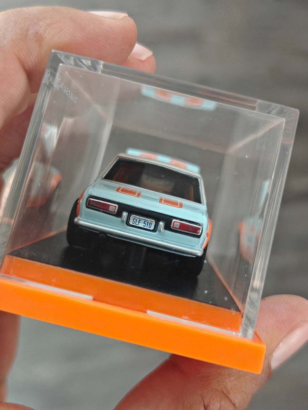 RLC Hot Wheels Datsun 510 Gulf Edition (Blue-Orange) - Kinder Logs
