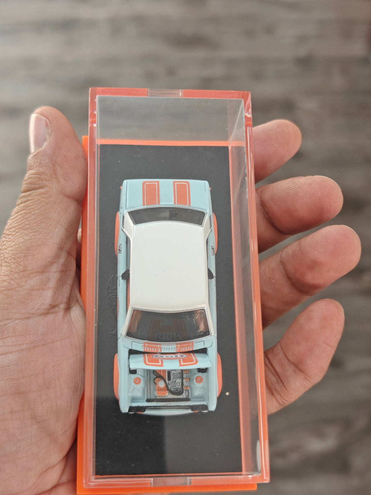 RLC Hot Wheels Datsun 510 Gulf Edition (Blue-Orange) - Kinder Logs
