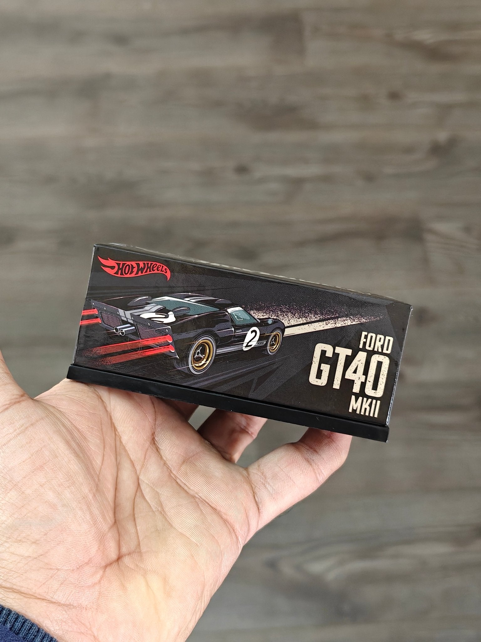 RLC Hot Wheels Ford GT40 MKII (Black) - Kinder Logs India