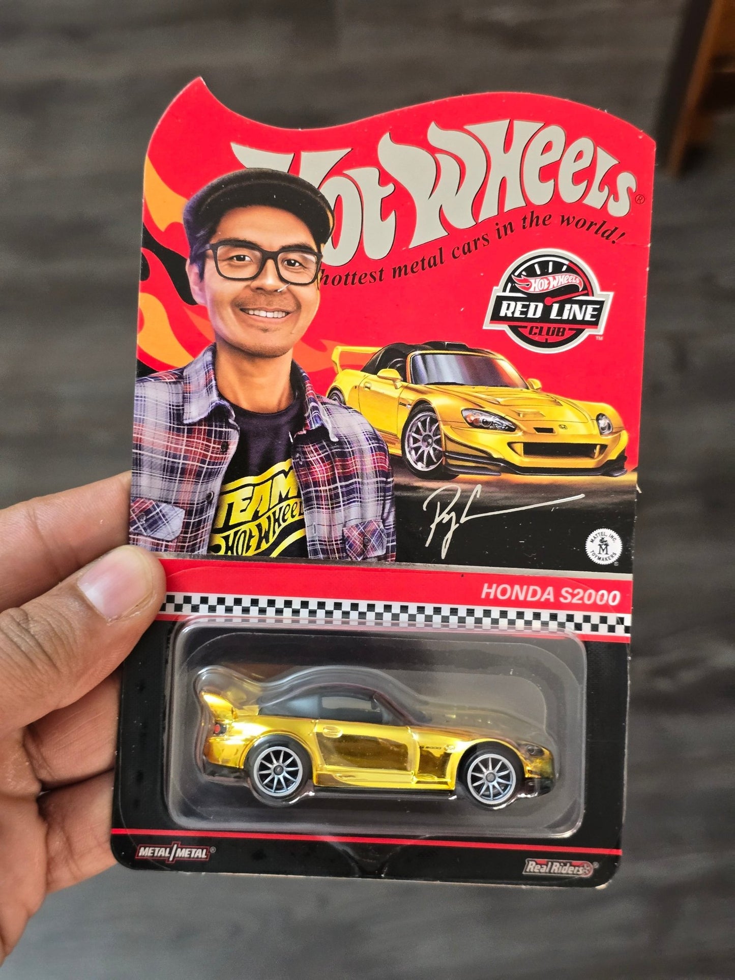 RLC Hot Wheels Honda S2000 - Ryu Asada Tribute (Gold) - Kinder Logs
