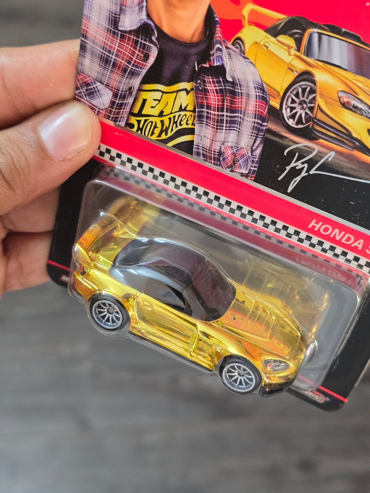 RLC Hot Wheels Honda S2000 - Ryu Asada Tribute (Gold) - Kinder Logs