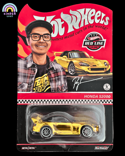 RLC Hot Wheels Honda S2000 - Ryu Asada Tribute (Gold) - Kinder Logs