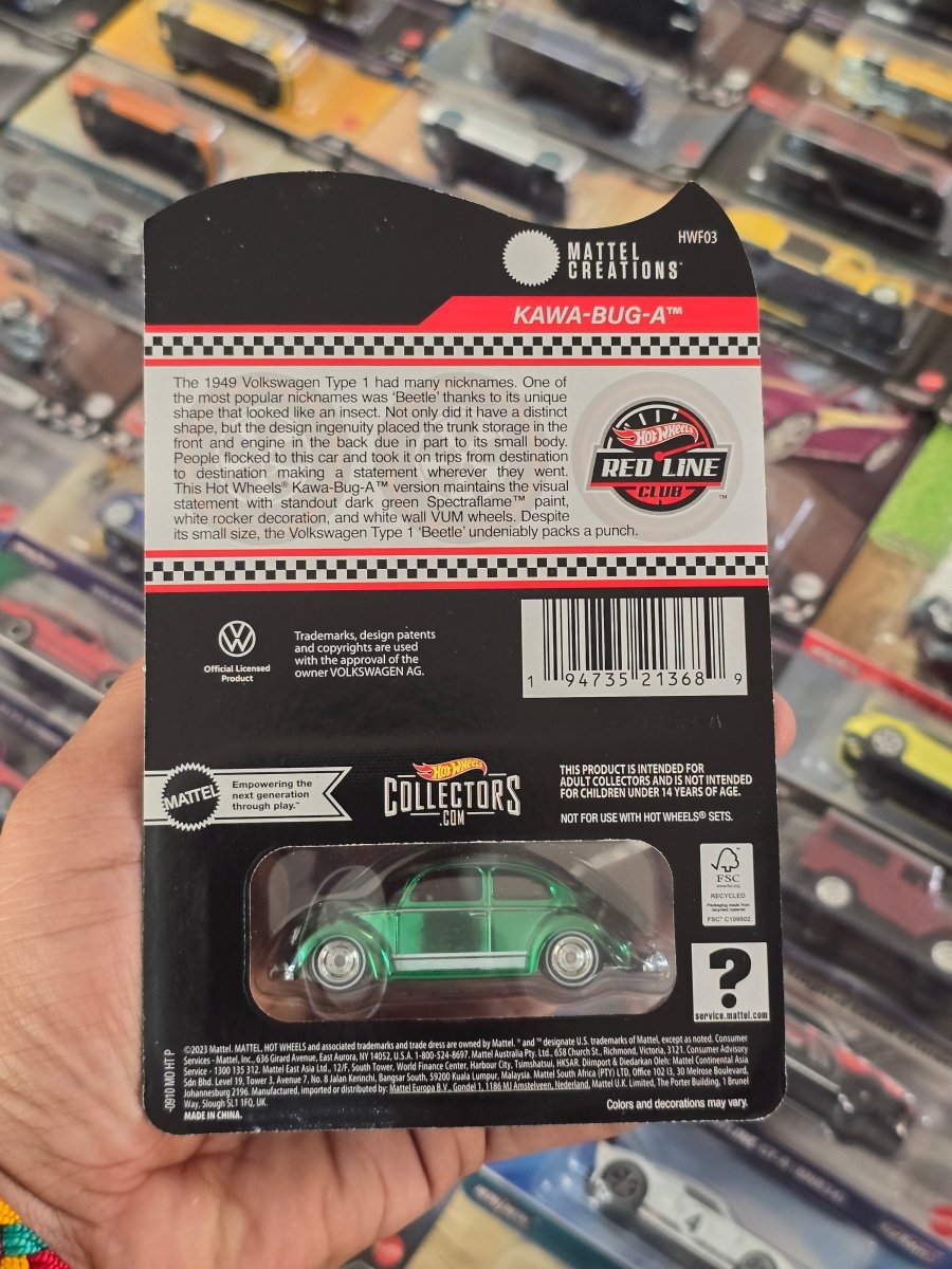 RLC Hot Wheels Kawa - Bug - A - 2024 Club Car (Club Exclusive) - Kinder Logs
