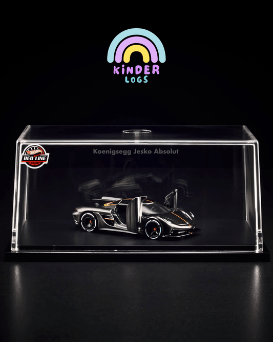 RLC Hot Wheels Koenigsegg Jesko Absolut (Spectraflame Slate) - Kinder Logs