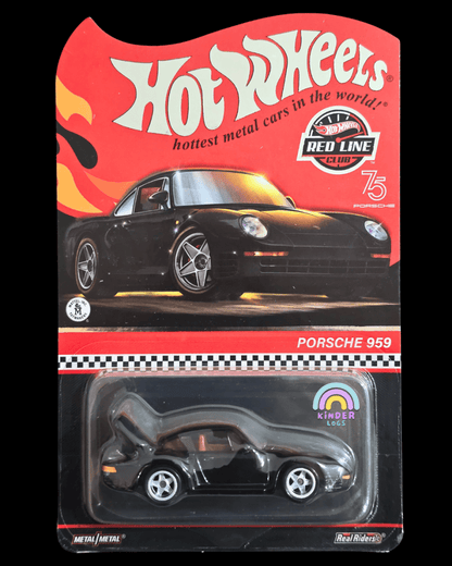 RLC Hot Wheels Porsche 959 (Black) - Kinder Logs